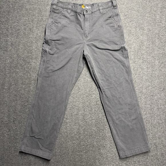 Carhartt Other - Carhartt Relaxed Fit Pants Mens 34x29* Dark Gray Rugged Flex Canvas Workwear